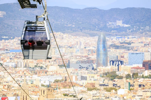 Канатна дорога до Монжуїк, Барселона, Іспанія — стокове фото