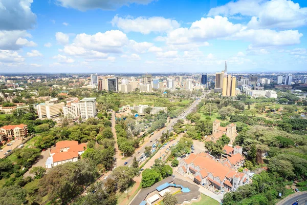 Nairobi városkép - tőke város Kenya — Stock Fotó