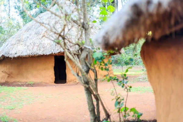 Traditionele tribal dorpje van Keniaanse volk — Stockfoto