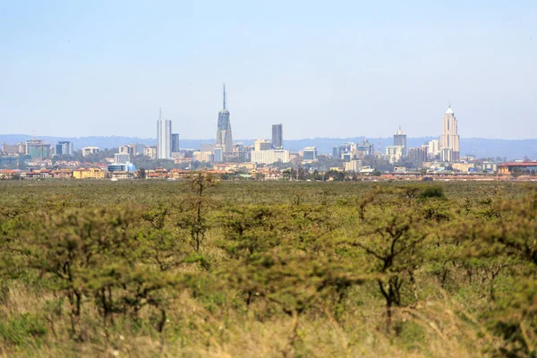 Nairobi stadsgezicht - hoofdstad stad van Kenia — Stockfoto