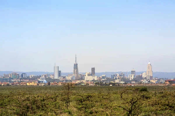 Nairobi városkép - tőke város Kenya — Stock Fotó