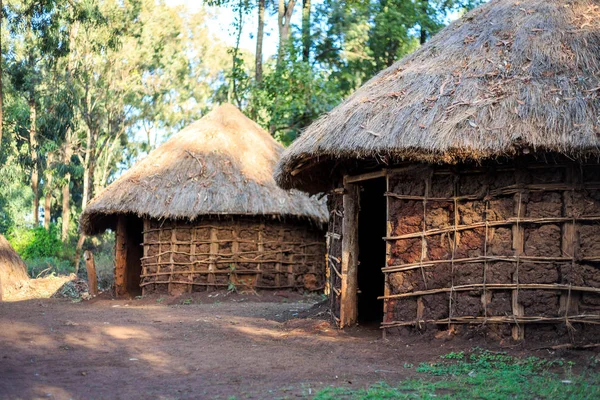 Traditional, tribal hut of Kenyan people Royalty Free Stock Photos