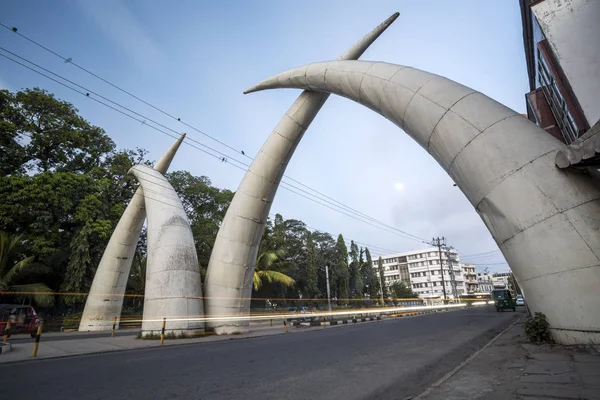 Centrum van de stad van Mombasa, Kenia — Stockfoto