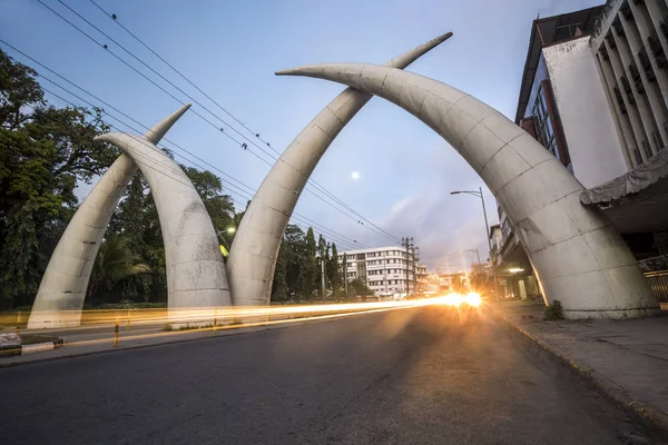 Centrum van de stad van Mombasa, Kenia — Stockfoto