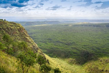 Beautiful landscape of Menengai Crater, Nakuru, Kenya clipart