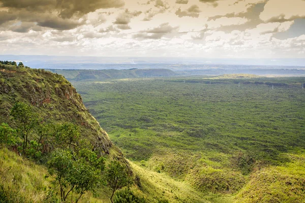 Красивый пейзаж кратера Мененгай, Накуру, Кения — стоковое фото