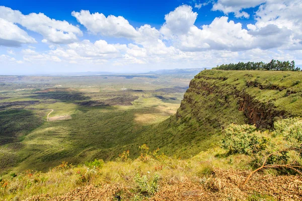 Hermoso paisaje del cráter Menengai, Nakuru, Kenia — Foto de Stock