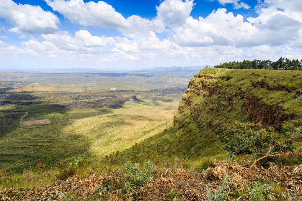 Beautiful landscape of Menengai Crater, Nakuru, Kenya