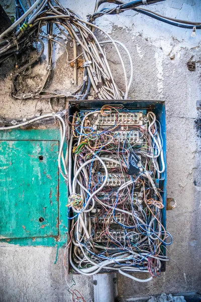 Old electrical box — Stock Photo, Image