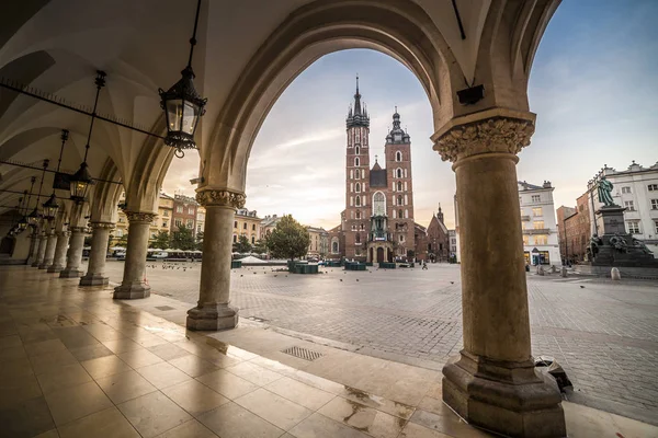 Pazar Meydanı, Krakow, Polonya, Europe — Stok fotoğraf