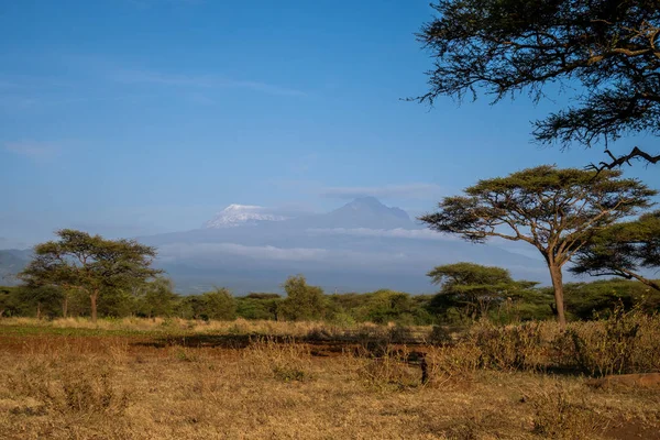 Килиманджаро - вершины Кибо и Мавензи, Африка на крыше — стоковое фото
