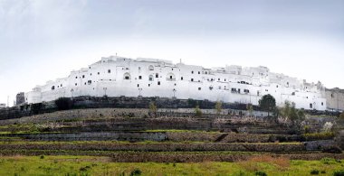 Ostuni beyaz şehir panorama, İtalya
