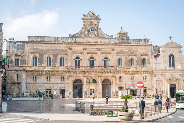 Ostuni city hall, Puglia, Itália — Fotografia de Stock