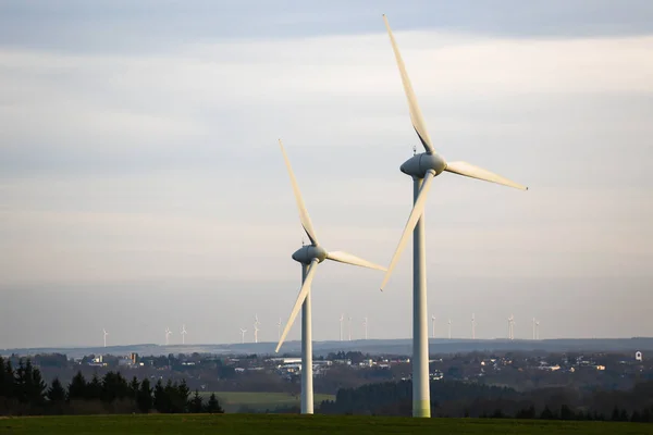 Modern windmill plant — Stock Photo, Image