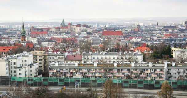 Krakow city, Poland — Stock Video