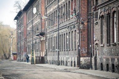 Silesia bölgesinde, Polonya bina eski harap 