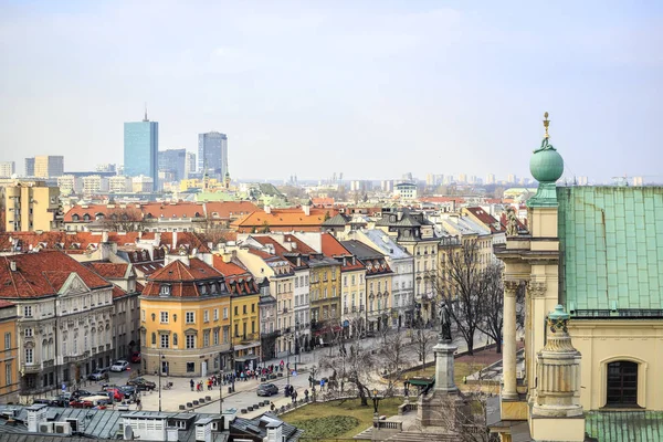 Centrum Warszawa, Polska — Zdjęcie stockowe