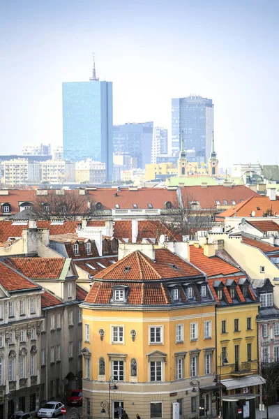 Centrum van de stad van Warschau, Polen — Stockfoto