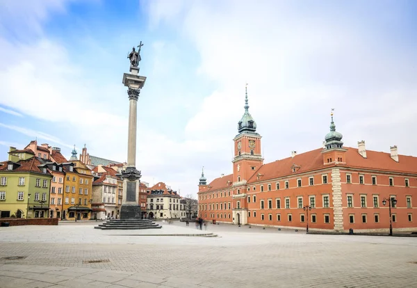 Város központjában Varsó, a királyi kastély, Lengyelország — Stock Fotó