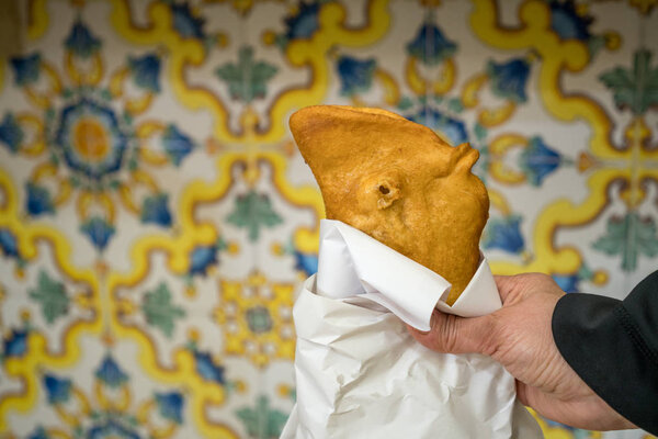 Traditional Fritta food from Brindisi, Italy