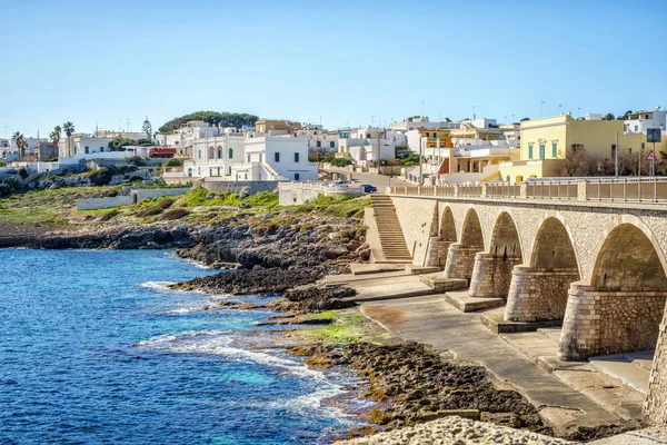 Ponte a Leuca di Santa Maria, Puglia, Italia — Foto Stock