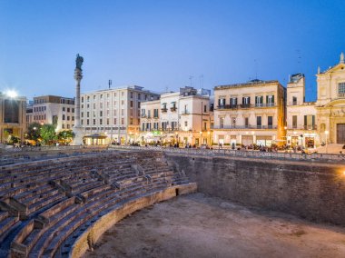 Lecce, Puglia, İtalya'nın tarihi kent merkezi