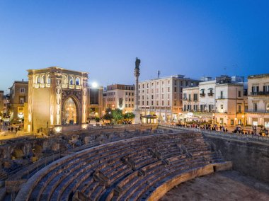 Lecce, Puglia, İtalya'nın tarihi kent merkezi