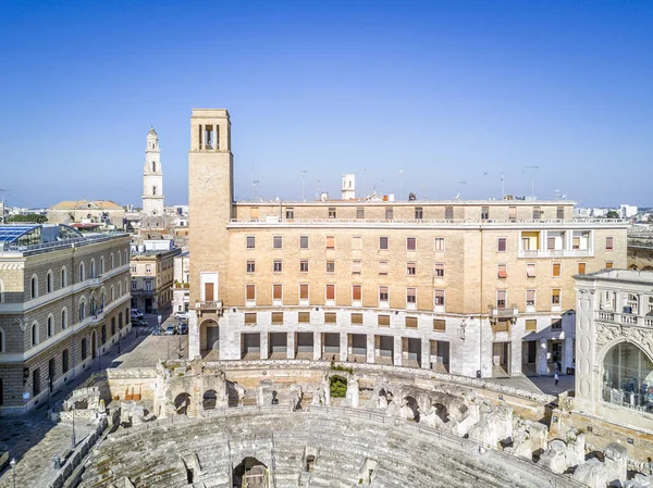 Historické centrum města Lecce, Puglia, Itálie — Stock fotografie