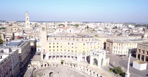 Historische centrum van Lecce, Italië — Stockvideo