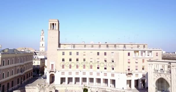 Historic city center of Lecce, Italy — Stock Video