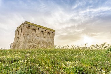 Ortaçağ Kulesi, Torre Gua güzel Akdeniz manzara