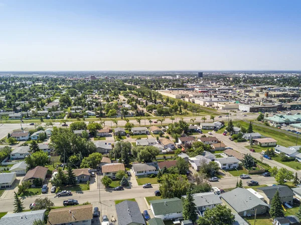 Zona residencial de Grande Prairie, Alberta, Canadá — Foto de Stock