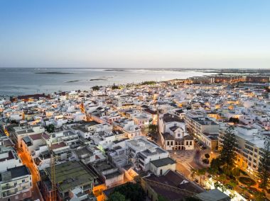 Geleneksel Portekiz köy Olhao, Algarve, Portekiz