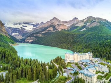 Turkuaz Louise Lake Banff National Park, Alberta, Kanada