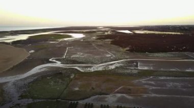 Güzel Ria Formosa Algarve, Portekiz içinde havadan görünümü