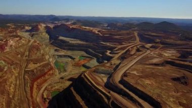 Büyük, modern açık hava görünümünü çukur benim Minas de Riotinto, Endülüs, İspanya