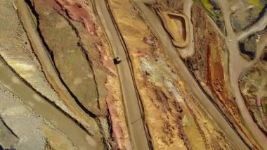 Büyük, modern açık hava görünümünü çukur benim Minas de Riotinto, Endülüs, İspanya