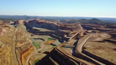 Büyük, modern açık hava görünümünü çukur benim Minas de Riotinto, Endülüs, İspanya