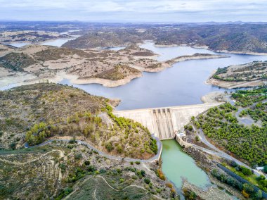 Alqueva Dam on Guadiana river in Alentejo, Portugal