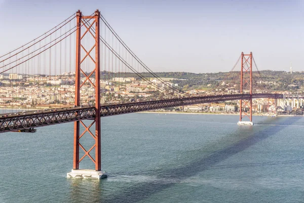 25 Nisan Köprüsü Lizbon, Portekiz — Stok fotoğraf