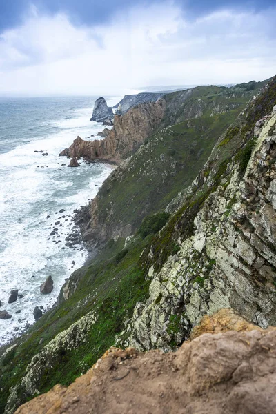 Beautiful cliffs in the most western part of Europe, Cabo da Roc — Stock Photo, Image