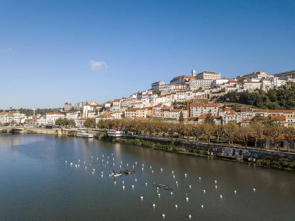 Αεροφωτογραφία του κέντρου της πόλης της ιστορικής Coimbra, Πορτογαλία — Φωτογραφία Αρχείου