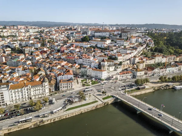 Vista aérea del centro histórico de Coimbra, Portugal —  Fotos de Stock