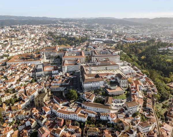 Vista aérea del centro histórico de Coimbra, Portugal —  Fotos de Stock