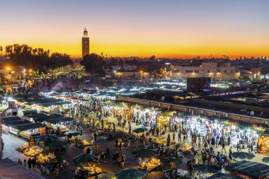 Main market square in Marrakech, Maroko