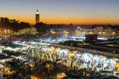 Main market square in Marrakech, Maroko