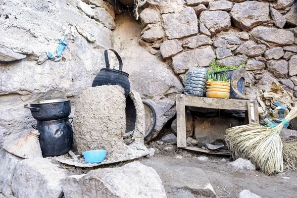 Cocina bereber tradicional al aire libre en Morroco, África — Foto de Stock