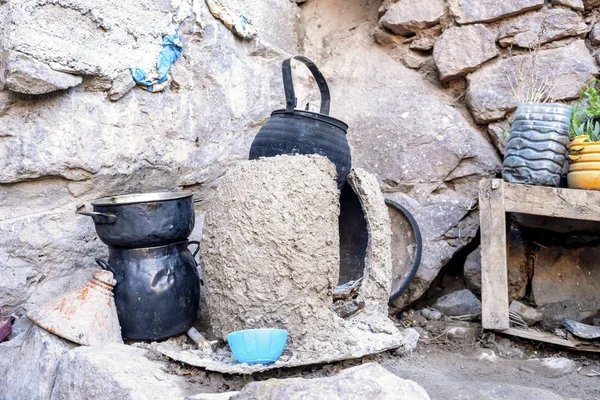 Cocina bereber tradicional al aire libre en Morroco, África — Foto de Stock