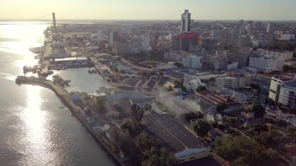 Maputo Stadsbild Ovanifrån Huvudstad Moçambique Afrika — Stockvideo