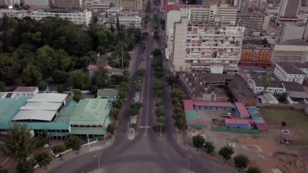 Yukarıdan Maputo Şehri Başkent Mozambik Afrika — Stok video